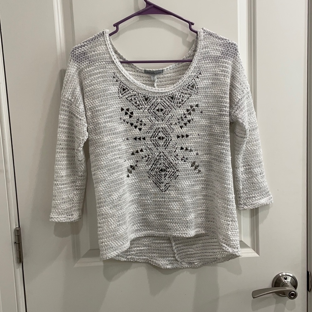 White Knitted Sweater